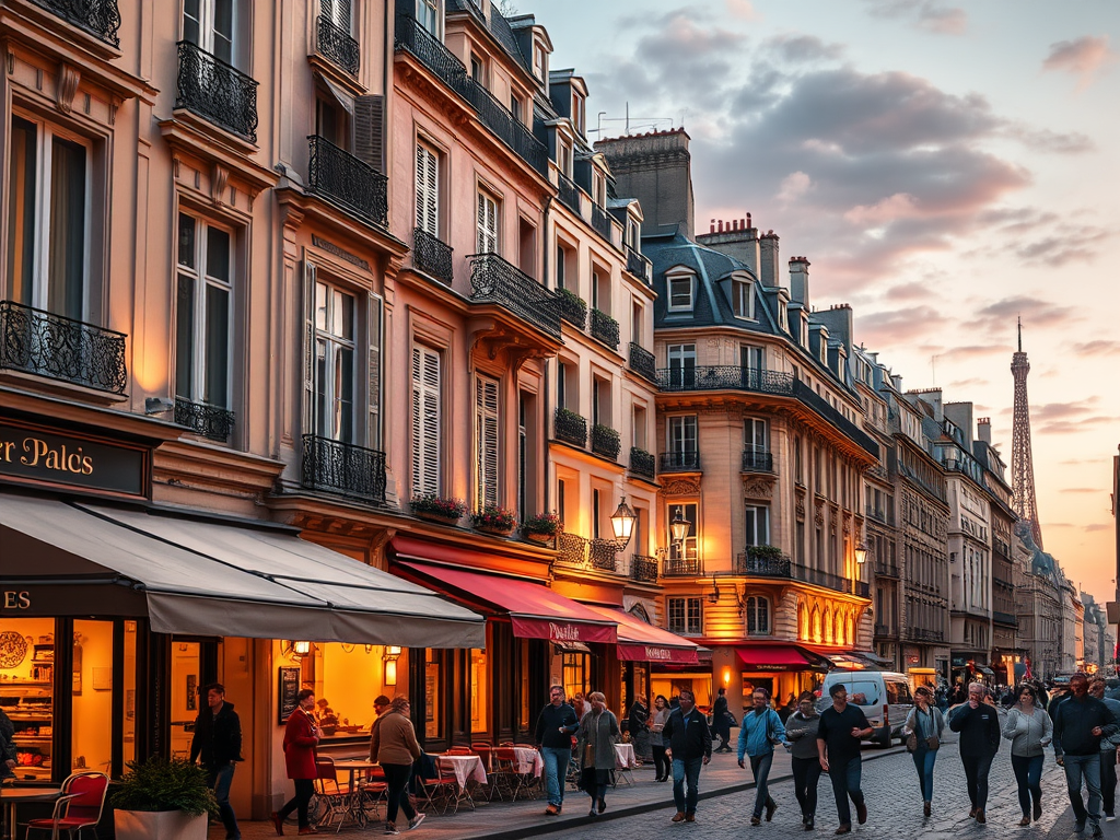 Street scene in central Paris