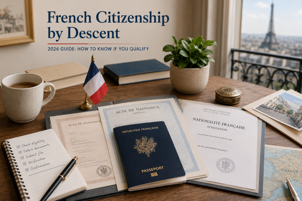 French civil records used to prove citizenship by descent